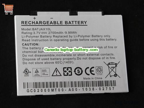 Genuine AIGO MID P8860 Battery 2700mAh, 9.99Wh , 3.7V, Sliver , Li-Polymer