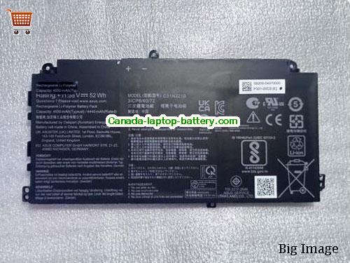 Genuine ASUS B2502FVA Battery 4550mAh, 52Wh , 11.55V, Black , Li-Polymer