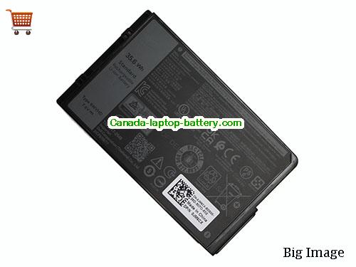 Genuine Dell 6WVHD Battery 4684mAh, 35.6Wh , 7.6V, Black , Li-ion