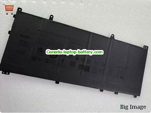 Genuine Dell DKNWN Battery 7061mAh, 80.5Wh , 11.4V, Gray , Li-ion