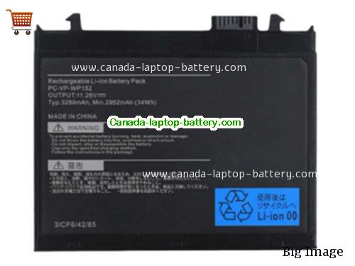 Canada Genuine for Nec PC-VP-WP152 Laptop Batteries 11.25v 34Wh