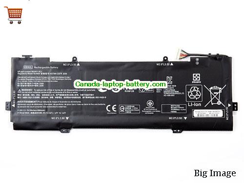 Image of canada Genuine HP Spectre X360 15-BL018CA Battery 6860mAh, 79Wh , 11.55V, Black , Li-ion