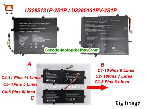 JUMPER JNB10 Replacement Laptop Battery 5000mAh, 38Wh  7.6V Black Li-ion