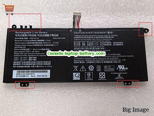 Genuine DYNABOOK 40071698 Battery 6000mAh, 45.6Wh , 7.6V, Black , Li-ion