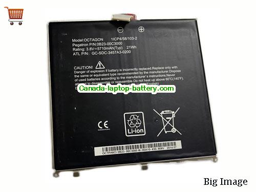 Genuine OTHER GC-SDC-3457A3-0200 Battery 5710mAh, 21Wh , 3.8V, Black , Li-Polymer