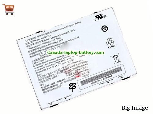 Canada Rechargeable AMME4314 Battery ETICA 1ICP4/77/99-2 Other Li-Polymer 9660mah