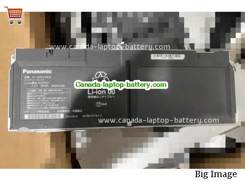 Genuine PANASONIC CF-QV8NDGQR Battery 5020mAh, 39Wh , 7.6V, Sliver , Li-ion