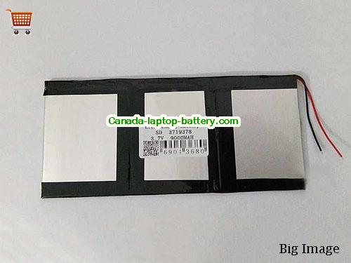 Genuine TECLAST 3719378 Battery 9000mAh, 3.7V, Sliver , Li-Polymer