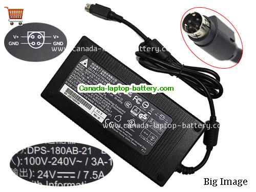 Canada Genuine DPS-180AB-21 AC/DC Adapter 24v 7.5A 180W Power Supply 4 Pins Power supply 