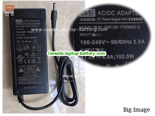 gve  17V 6A Laptop AC Adapter