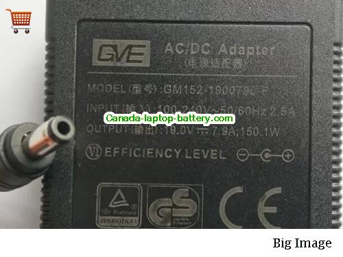 GVE GM152-1900790-F Laptop AC Adapter 19V 7.9A 150W