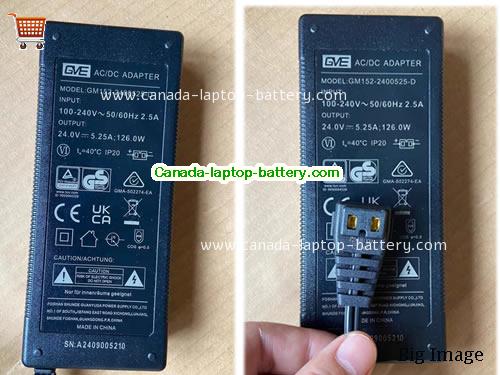 gve  24V 5.25A Laptop AC Adapter