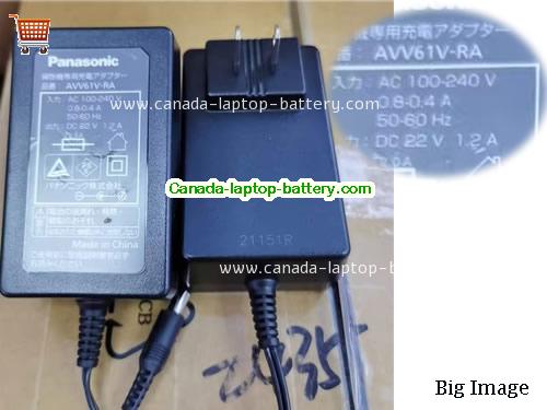 Canada Genuine Panasonic AVV61V-RA Ac Adapter 22v 1.2A 22W Power Adapter Power supply 