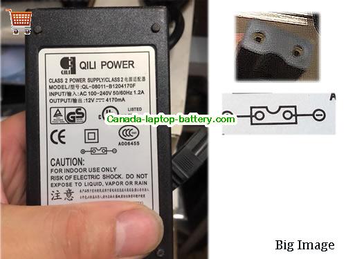 QULI Power  12V 4.17A AC Adapter, Power Supply, 12V 4.17A Switching Power Adapter