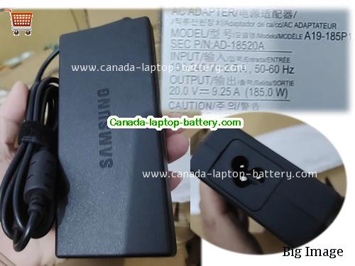 SAMSUNG AD-18520A Laptop AC Adapter 20V 9.25A 185W