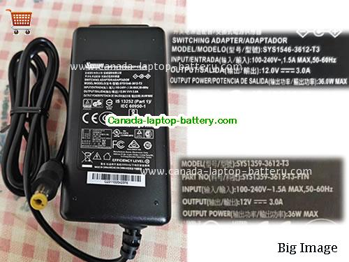 sunny  12V 3A Laptop AC Adapter