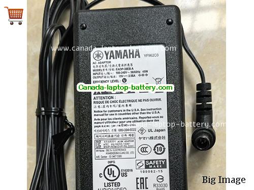 YAMAHA TSX70 Laptop AC Adapter 15V 2.56A 38.4W