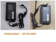 FSP 20V 12A 240W Laptop Adapter, Laptop AC Power Supply Plug Size 5.5 x 2.5mm 